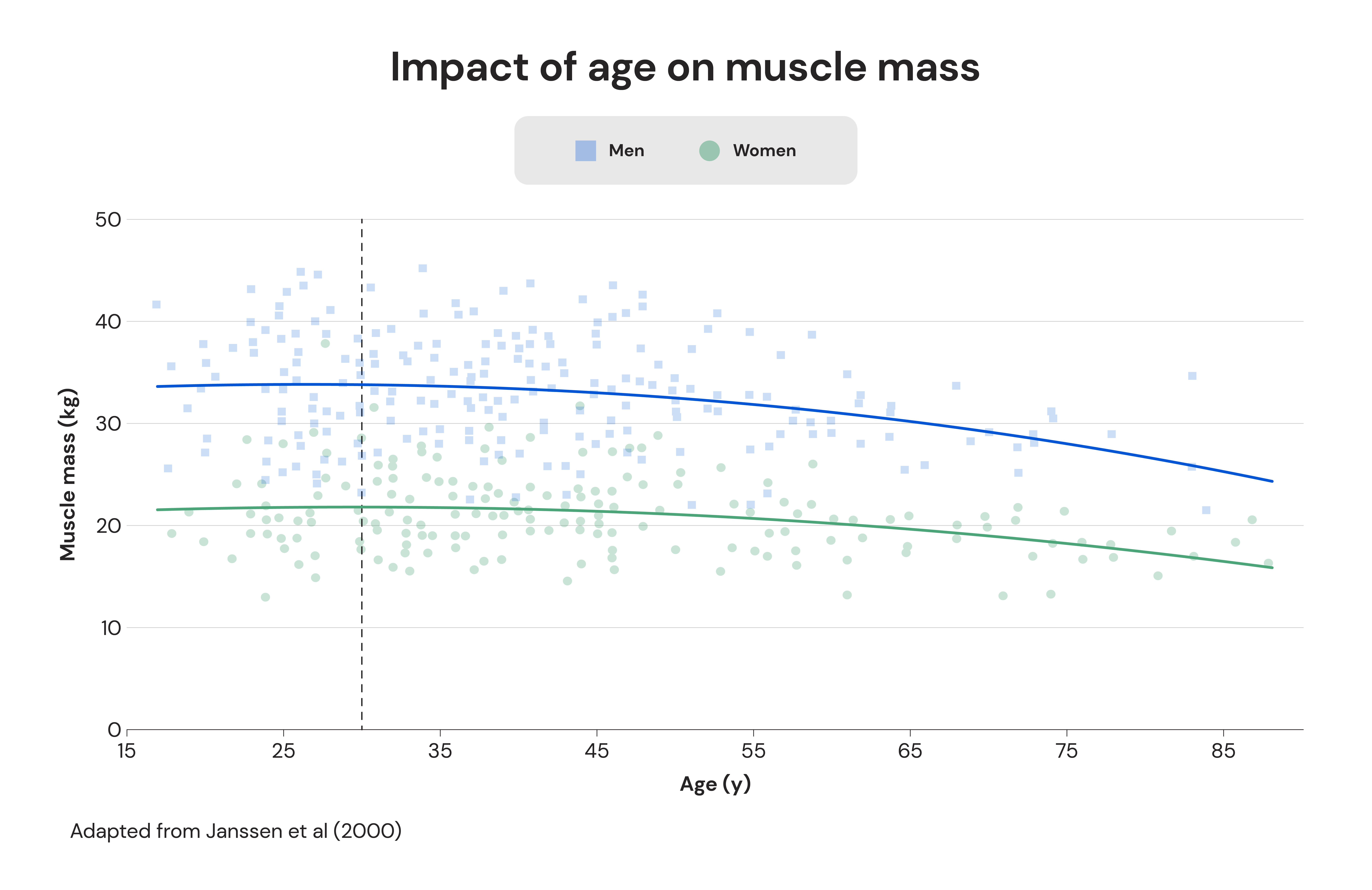 Impact of age on muscle mass