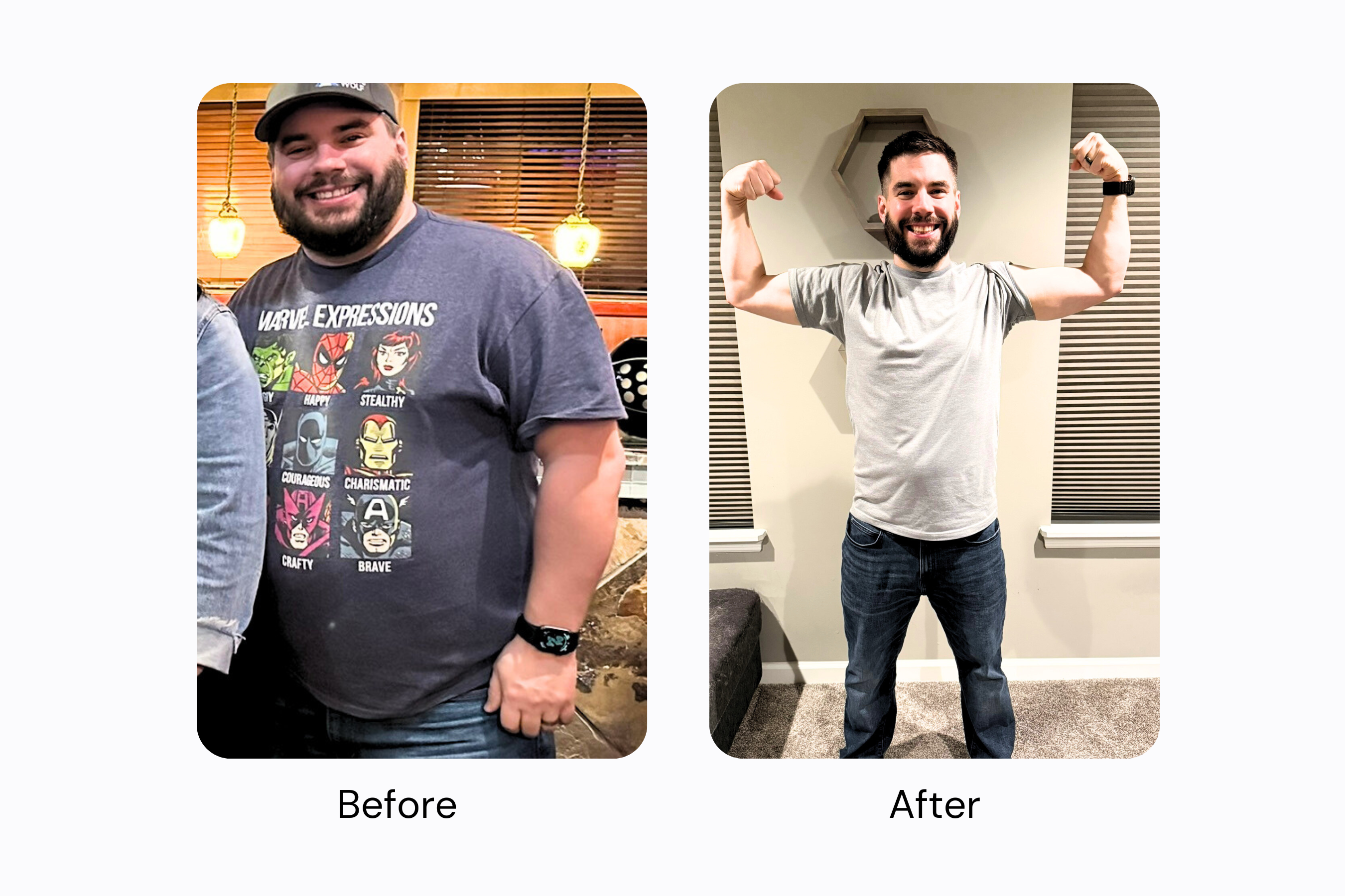 MacroFactor before and after - Mike 1
