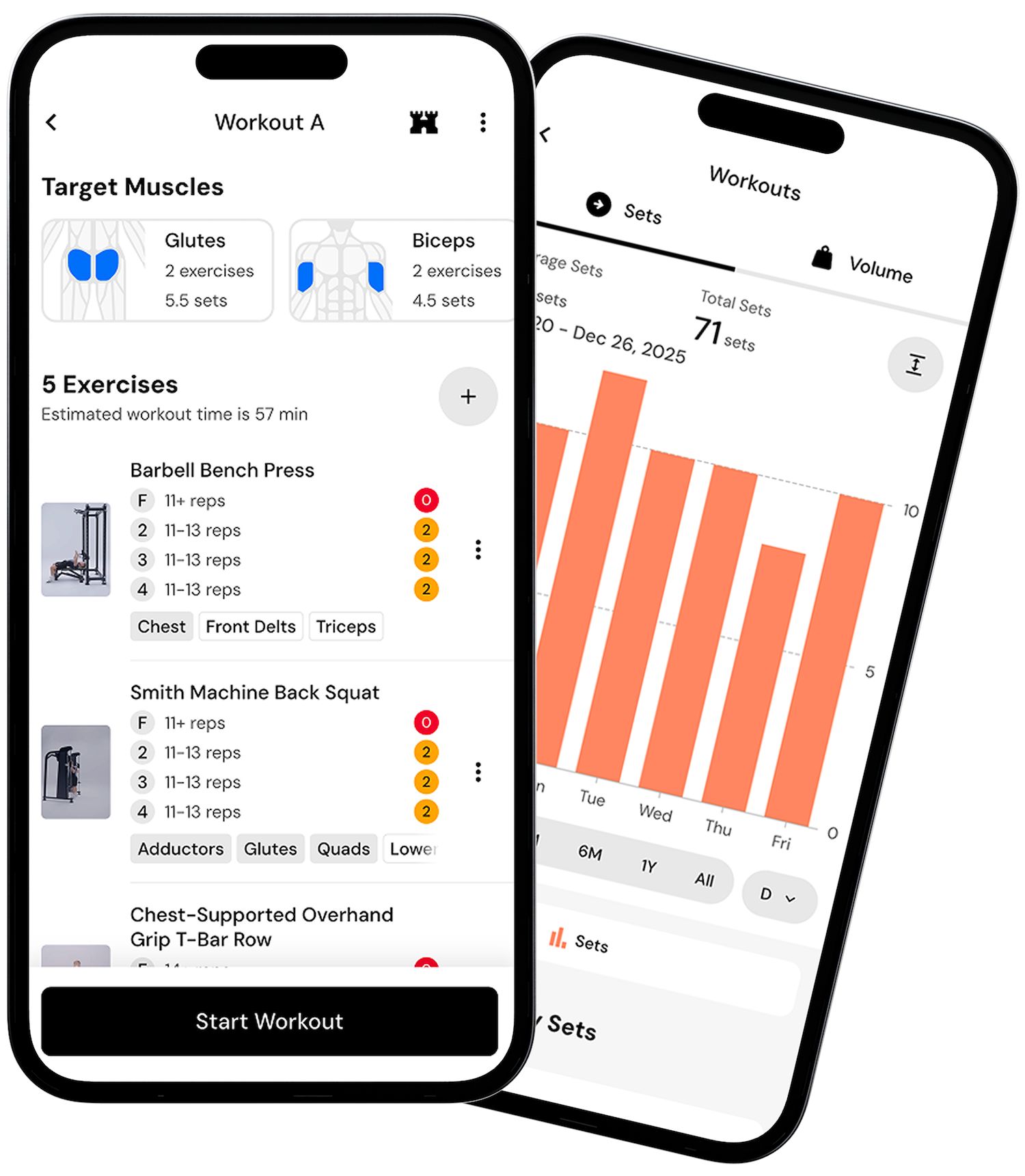 Workouts mobile hero